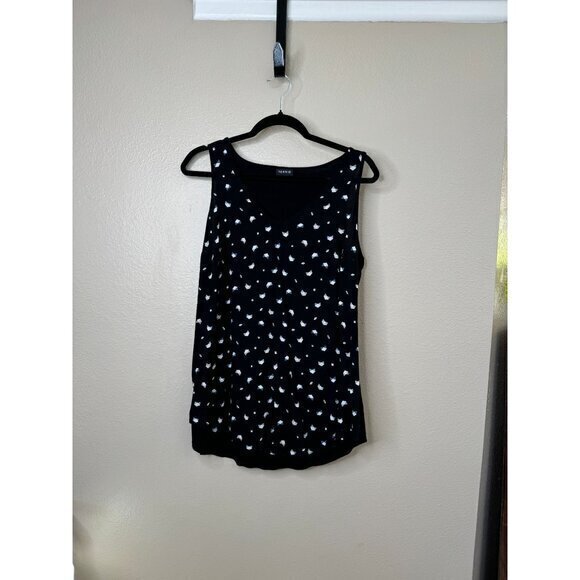 Torrid Women's Black Sleeveless Blouse Size 00 tank top‎ rayon pullover - Picture 1 of 7